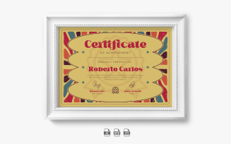 Retro Certificate Achievement Template 1