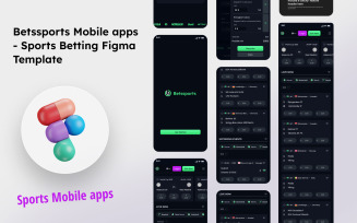 Betssports Mobile apps - Sports Betting Figma Template