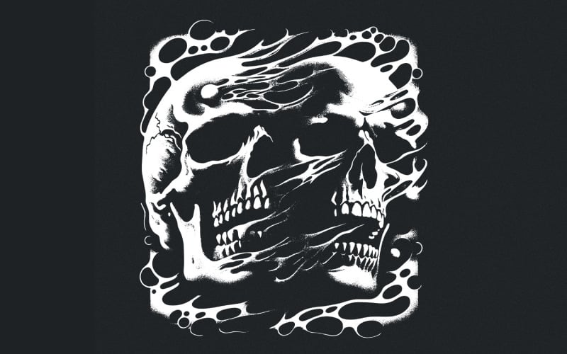 Halloween Skull Png, Coquette Bow Png, Sublimation Designs, Gothic Skull, Skeleton Png, Horror Illustration