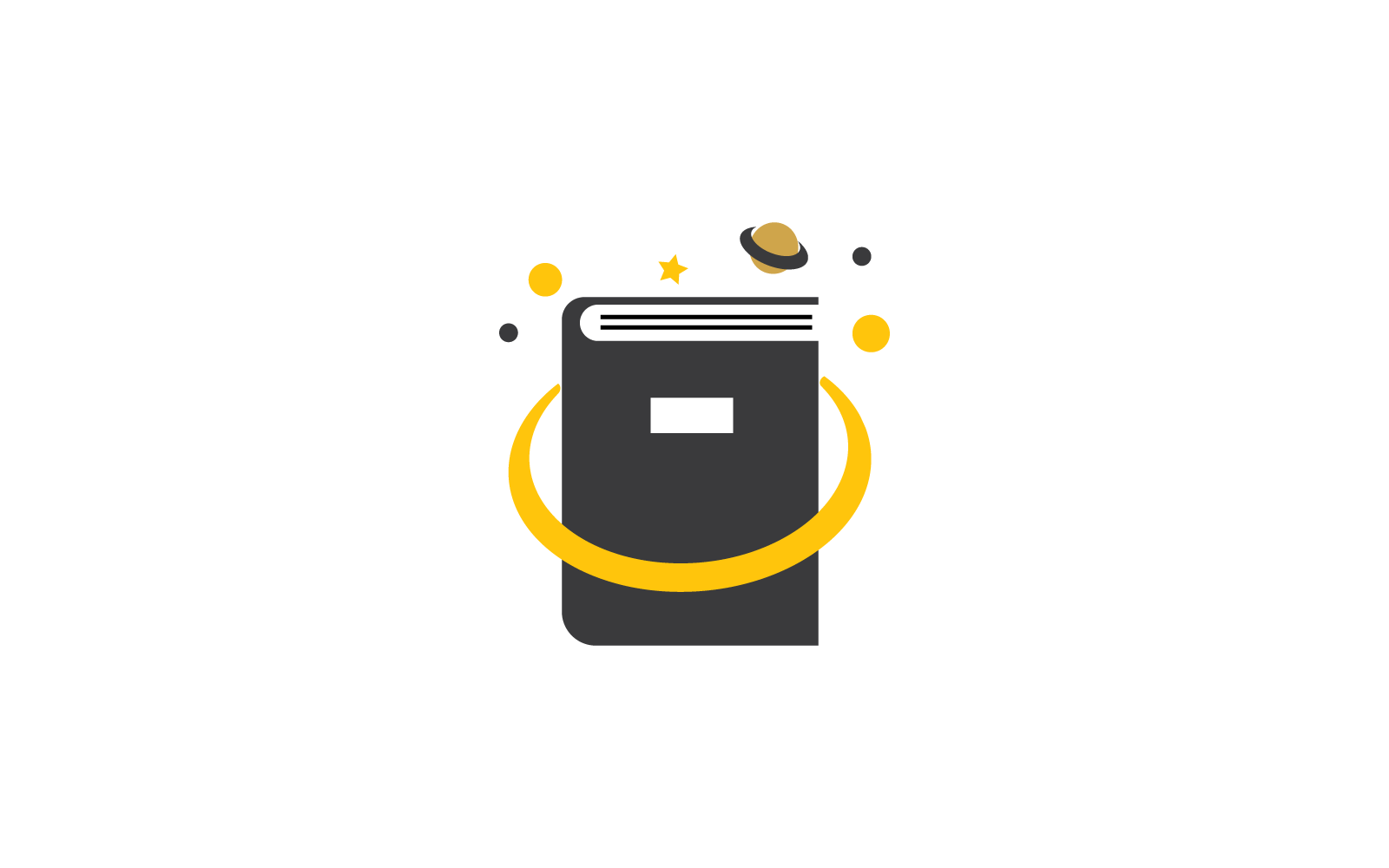 Buch-Bildung-Logo, Vektor-Flachdesign-Vorlage