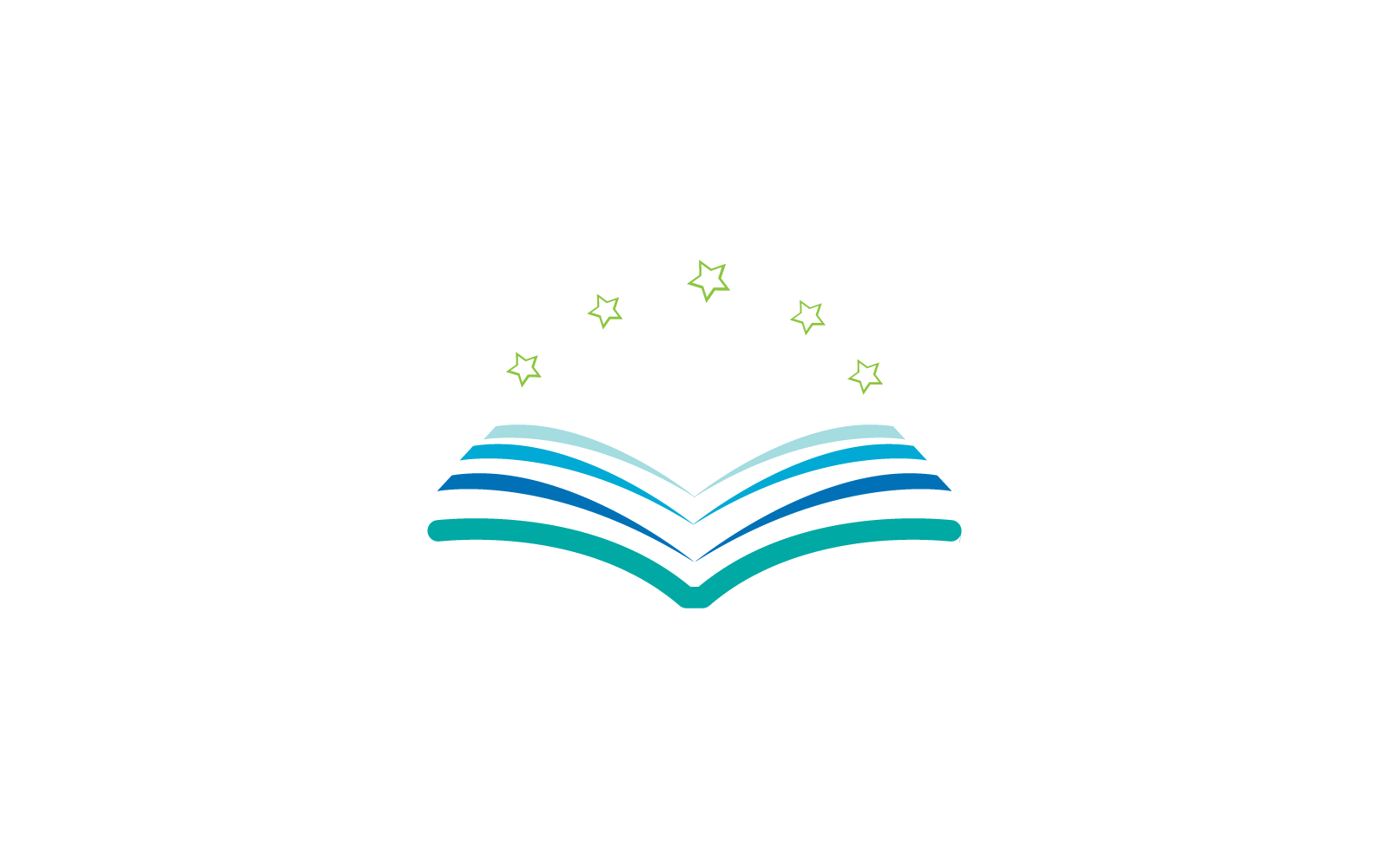 Buch-Bildungssymbol-Vektorvorlage