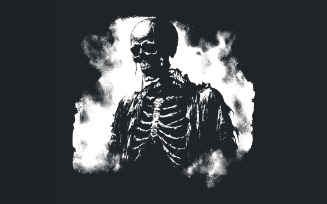 Emerging Skeleton PNG, Haunting Mist Art, Gothic Skeleton png, Spooky PNG, Dark Fantasy Art
