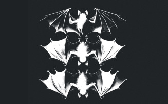 Flying Bats PNG, Gothic Bat PNG, Spooky Night Bats, Halloween Digital Download, Dark Sky