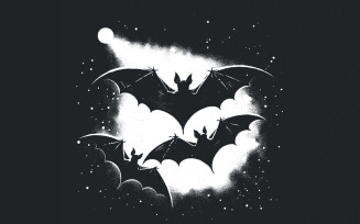 Halloween png, Spooky Bats png, Flying Bats png, Bat Png, Vintage Bats, Bat Art Print, Sublimation