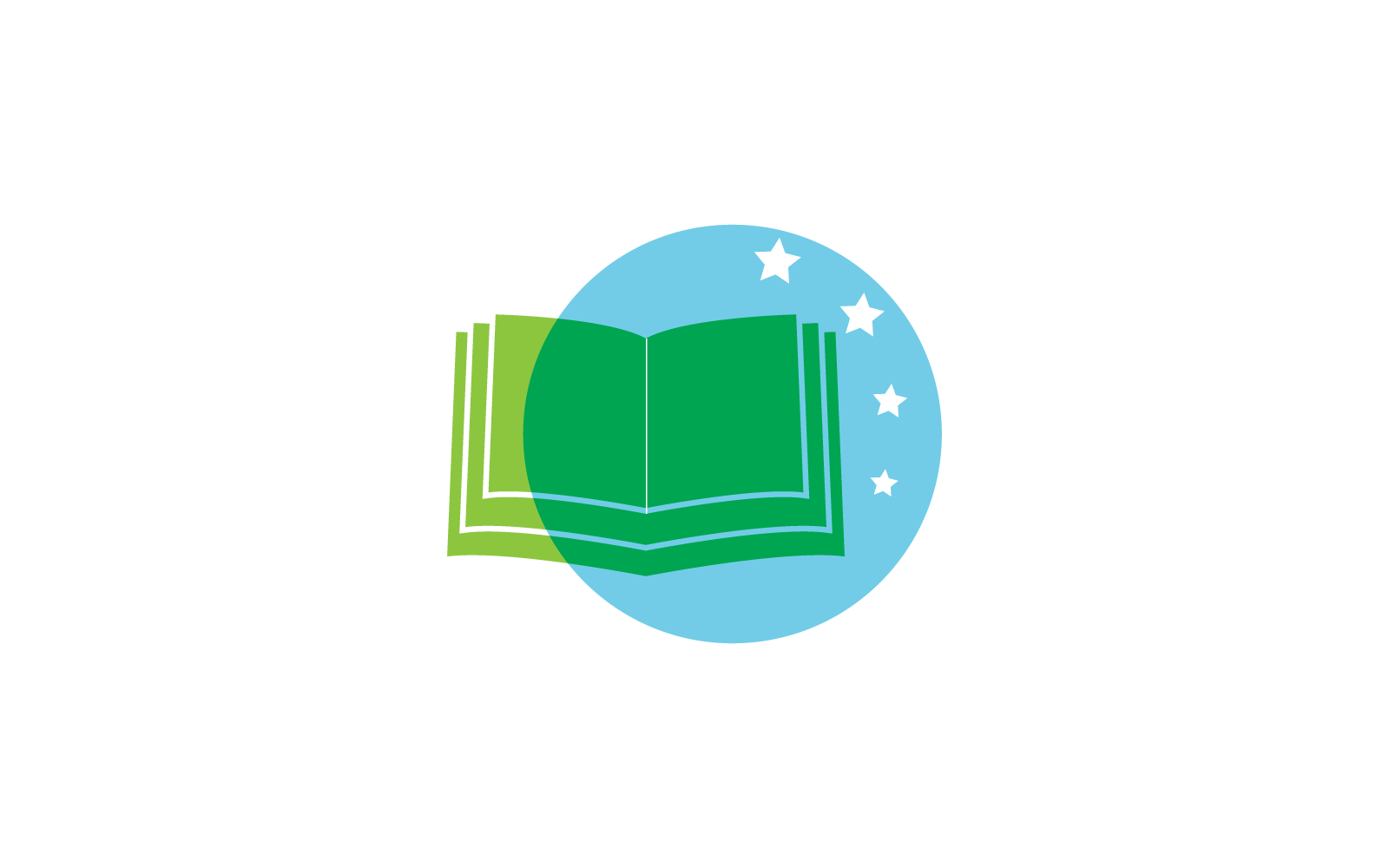 Plantilla de vector de logotipo de diseño de educación de libro