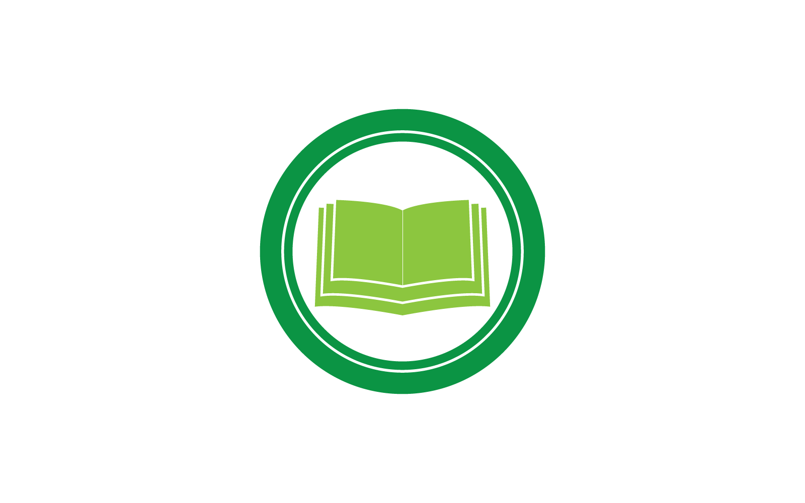 Szablon wektora projektu logo edukacji książki