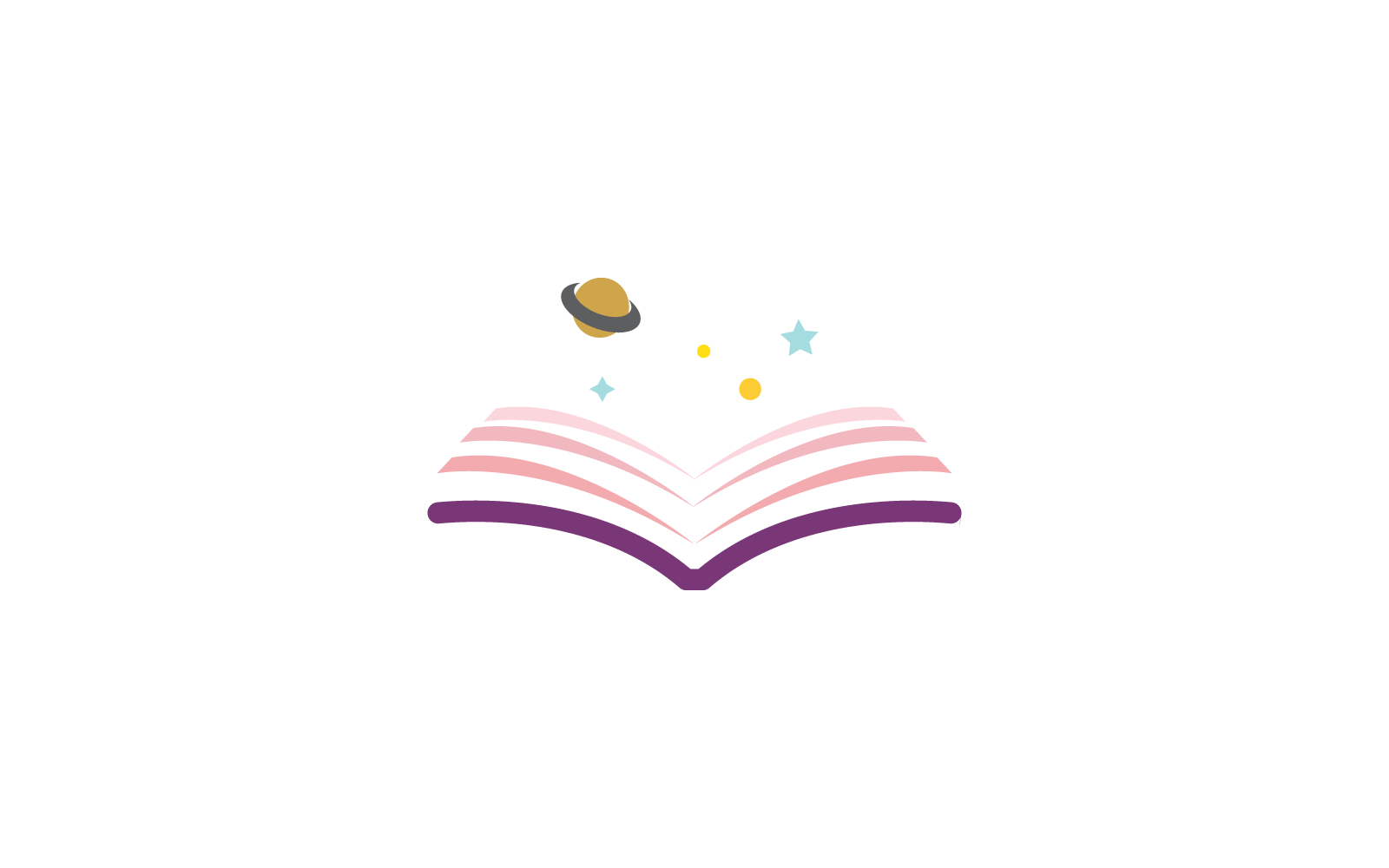 Vorlage für das Vektorsymbol für das Logo „Buchbildung“
