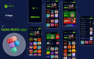 CASINO - Casino & Gambling Mobile Apps Figma Template﻿