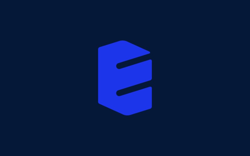 Letter E minimal logo design Logo Template