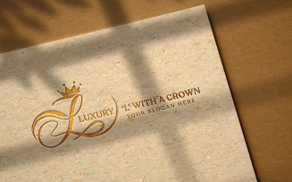 Stylized 'L' With a Crown Logo