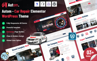 Autom - Car Repair Elementor WordPress Theme