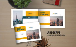 Landscape business brochure template or Landscape portfolio brochure design