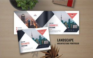 Landscape business brochure template or Landscape portfolio brochure