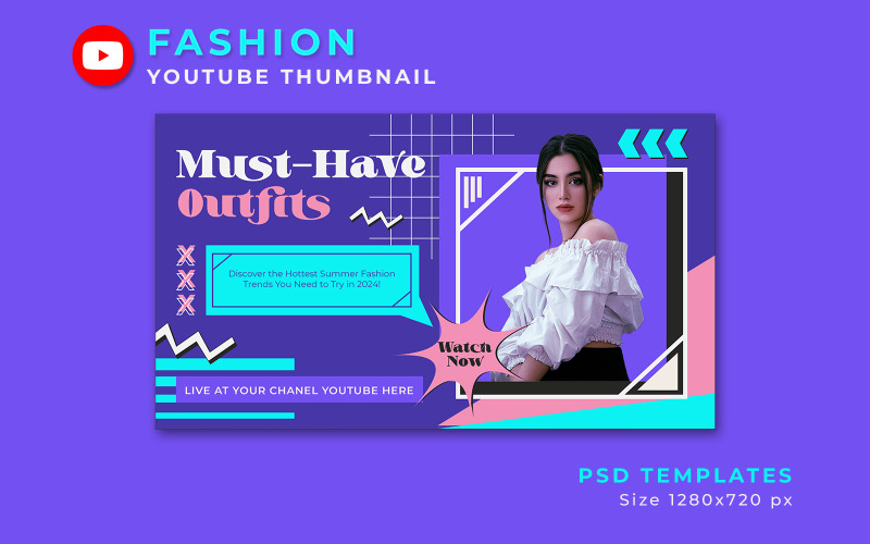 Must Have Fashion YouTube Thumbnail Social Media