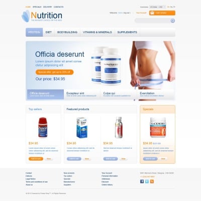 Nutrition Store PrestaShop Theme