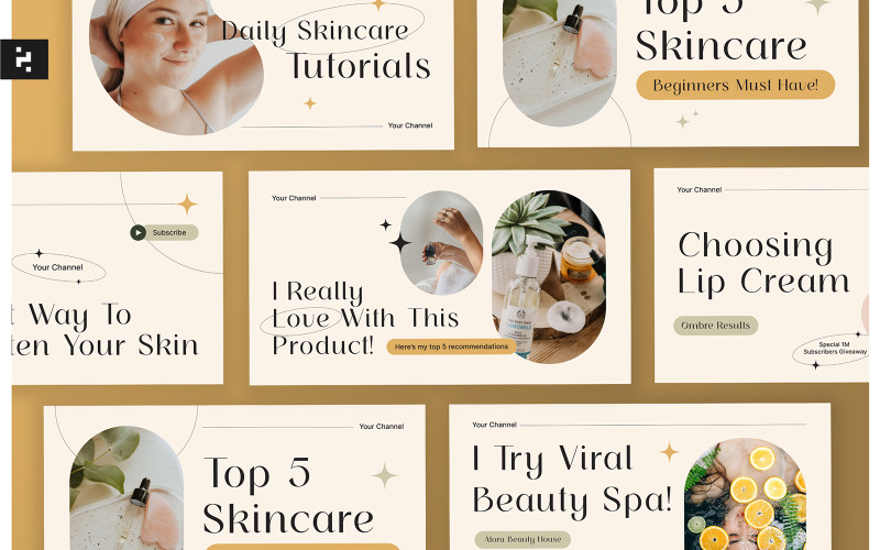 Beauty Skincare Youtube Thumbnail Social Media