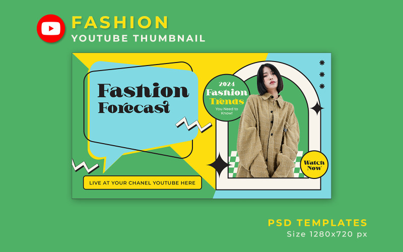 Fashion Forecast YouTube Thumbnail Social Media