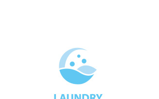 Logo design laundry icon washing machine