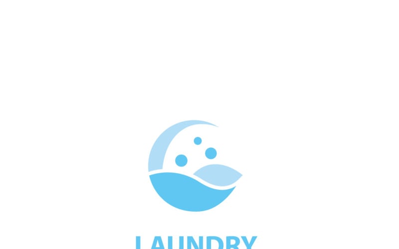 Logo design laundry icon washing machine Logo Template