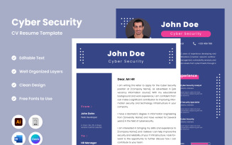 Resume Cyber Security V2 the next level in resume templates for cyber security specialists