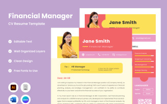 Resume Financial Manager V1 a meticulously crafted template designed