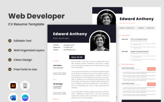 Resume Web Developer V5 the ultimate choice for web developers seeking a standout resume