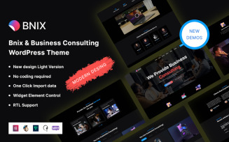 Bnix - Business Consulting WordPress Theme