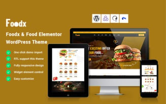 Foodx - Food Elementor WordPress Theme