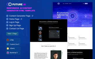 Future AI - Responsive AI Content Generator & AI Web Application HTML Template