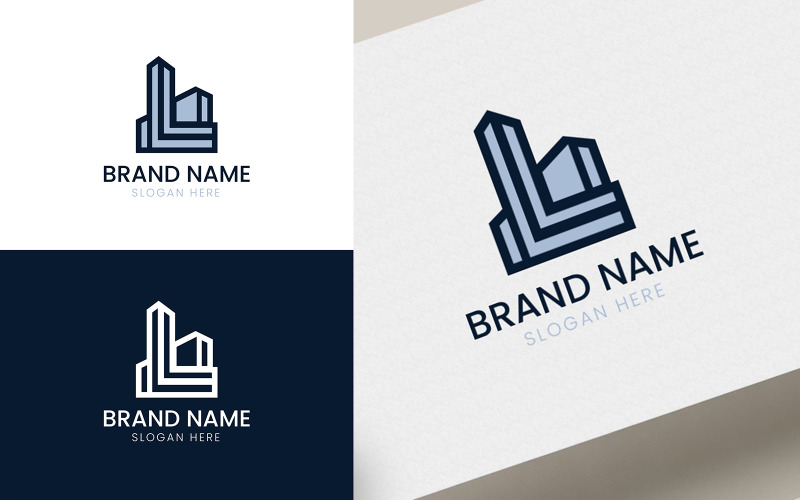 Letter L building logo-06-109 Logo Template