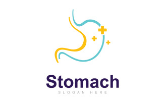 Stomach Care Logo Vector Design Template, Creative stomach Symbol V11