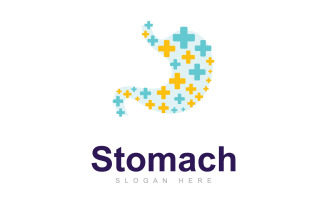 Stomach Care Logo Vector Design Template, Creative stomach Symbol V12