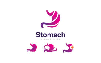 Stomach Care Logo Vector Design Template, Creative stomach Symbol V13