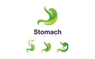 Stomach Care Logo Vector Design Template, Creative stomach Symbol V15