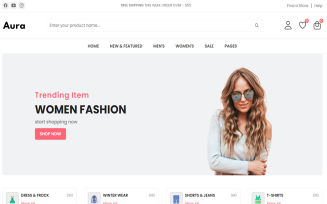 Aura - Fashion Shop HTML Template