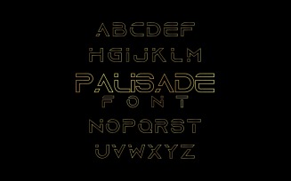 Modern Palisade font Design