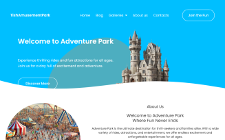 TishAmusementPark - Amusement Park WordPress Theme