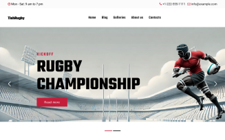 TishRugby - Rugby WordPress Theme