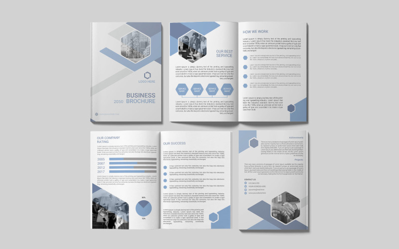 Company Profile Design Template Corporate Identity