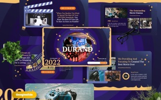 Durand - Movie Studio Googleslide Template