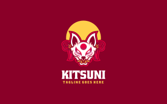 Kitsune Simple Mascot Logo 1