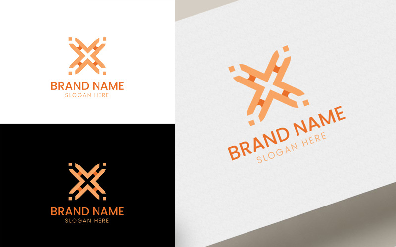 Letter X vector logo-06-117 Logo Template