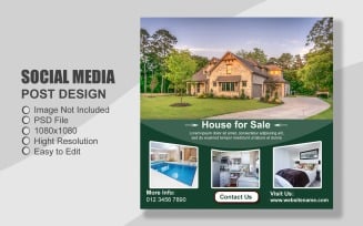 Real Estate Instagram Post Template in PSD - 003