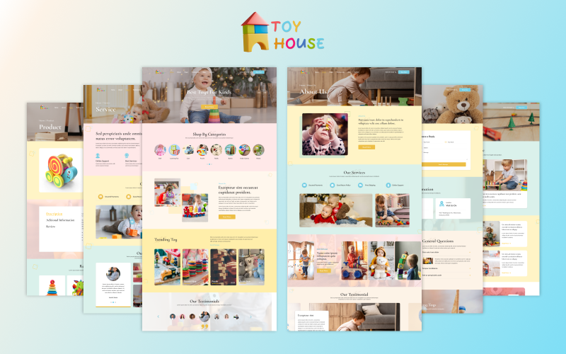 Toy House - Kids Store Website Templates