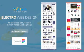 Electronics Web Design - Landing Page Template