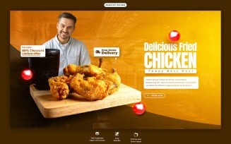 Food And Restaurant Web Banner Template