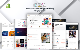 Ideal - Web Development & Marketing Agency Shopify Theme