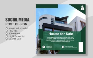 Real Estate Instagram Post Template in PSD - 011