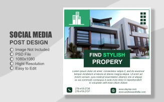 Real Estate Instagram Post Template in PSD - 014
