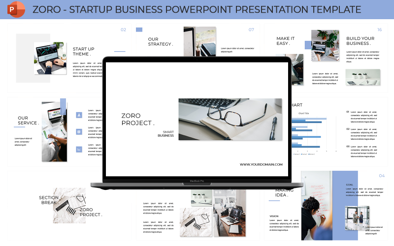 Zoro - Startup Business Presentation Template PowerPoint Template
